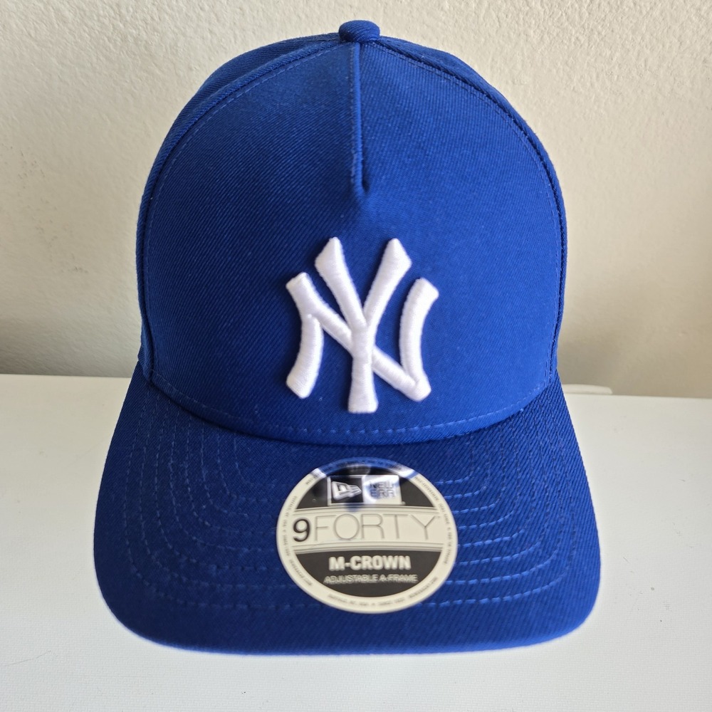 New Era New York Yankees 9forty M-Crown A-Frame Snapback Hat Giants Blueā New